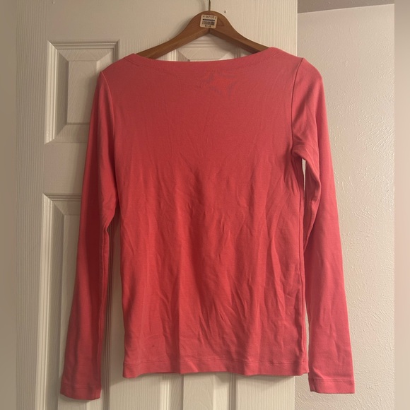 GAP Long sleeve Boatneck Cotton Tee - Picture 3 of 4